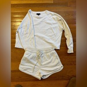 Jcrew long sleeve/short set
